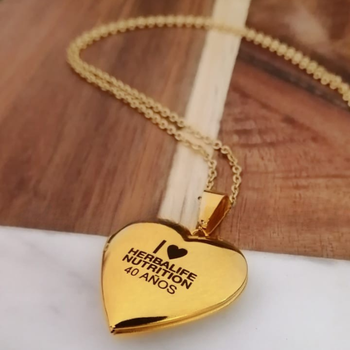 Collar De Relicario De Corazón